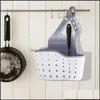 Cesti appesi Utensili da cucina Utensili Portaoggetti a doppia tasca Cesto appeso Scolapiatti Home Lavandino del bagno Supporto per rack Gadget Drop Deliv Dhmlf