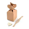Party Favor 20/50/100 Pieces Of Personalized Wedding Items Brown Paper Candy Boxes Birthday Anniversary Custom Bags