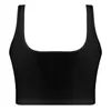 Women's Tanks Womens Casual U Neck Sleeveless Crop Top Clubwear Solid Color Tank Tops Stylish Vest Women Underwear