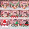 Christmas Decorations Glasses Frame Xmas Decoration Merry Decor For Home 2022 Kids Adults Naviidad Gifts Noel Natall Favor