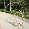 Party Decoration Bakgrundsram Rund Wed Circle Arch Metal Mariage Stand Balloon Flower Stage Wedding Wedding