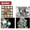 Christmas Decorations 44pcs Tree Balls Creative Color Painted Ball Ornament Beautiful Atmosphere Decor for Garlands Windows Tables 220914