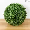 Dekorativa blommor 28/23/18 cm Artificial Milan Grass Ball Plant Peanut Green Simulation Plastic Ornament Fake Flower Wedding Party