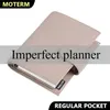 Anteckningsblock Limited Imperfect Moterm Regular Pocket Rings Planner Äkta kohudsläder A7 Notebook Agenda Organizer Journey Sketchbook 220914