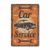 Classic Garage Poster Vintage Metal Painting Targa in metallo Car Service Poster Signs Targa retrò Garage Negozio di attrezzi Wall Art Decor