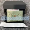 Billeteras clásicas de billeteras de lujo canal de soporte de tarjeta de diseñador con caja billetera para hombres caviar cordero de cuero monedero de monedas de monedera de llave de la llave de la tarjeta de pulsera de la pulsera
