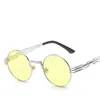 Sunglasses Retro Gothic Steampunk Mirror Men Gold And Black Sun Glasses Vintage Round Circle Women UV Gafas De Sol 20228542167