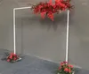 Decorazione per feste Matrimonio Arco Rettangolo Retrattile gratuito Fiore artificiale Sfondo Guida stradale Puntelli per le vacanze