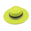 Boinas invierno mujer Simple Porkpie sombrero lana fieltro Jazz Fedora sombreros hombres ala ancha Panamá Trilby Cap otoño