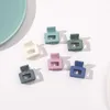 Clip per artigli per capelli mini quadrati opachi da 2 cm per donna Piccole mollette chic Forcina per granchio Accessori per capelli femminili Strumento per lo styling dei capelli