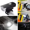 Belysning USB -uppladdningsbar cykelljus LED -bergscykel framcykel och 3 f￤rg bakljus vattent￤t flashigh lampupps￤ttning