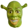 Masques de fête Vert Shrek Latex Masques Gant Film Cosplay Prop Adulte Animal Masque De Fête pour Halloween Costume De Fête Fancy Dress Ball 220915