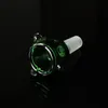 Bol en verre noir vert transparent accessoires de fumer 14 mm 18 mm femelles articulations mâles dab gréés pour le nookah bong sa02 sc01