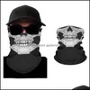 Partymasken neue 8 Stile Motorradfahrrad im Freien Sporthals Nacken Gesicht Cosplay Mask SKL FL Head Hood Protector Bandanas Party Masken Dro Dhibv