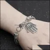 Bedelarmbanden duivel soog fatima palm ketting armband ornamenten eenvoud heersende armbanden punk vrouwelijke veelzijdige sieraden accesses dhwx8