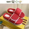 2022Platform Slippers Katoen Spons Magic Tape Strand Sandalen Reliëf Schoenen Oranje Zwart Wit Mannen Vrouwen Designer Schoenen Zomer Slides