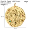 Charms 12 Constellatie Zodiac voor sieraden maken hanglijsten Goudkleur Diy Neckalce armband oorbellen Accessoires
