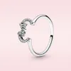 925 anelli di nozze di rosa d'argento originali per regali di design ad anello di pandora donne gioielli