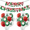 Kerstdecoraties 10 stks Santa Cluas Elk latex Ballonnen Merry Decoration for Home Xmas Tree Ornaments Navidad Gifts Noel Jaar 220914