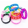 Bracelets de charme Bracelet en sile souple Bracelet 18 / 21cm Fit Chaussure Croc Boucle Charme Accessoire Kid Party Cadeau Bijoux De Mode 17Colors Dro Dh6Il