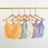 Completo da yoga, reggiseno sportivo da ballo, collo aperto, da donna, top, reggiseno fitness imbottito senza ferretto, palestra, allenamento, canotta corta