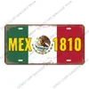 2023 Country Flag License Plate Metal Painting Sign Vintage France USA Brazil Mexico Plaque Tin Signs Retro Coffee Movie Route 66 Car Wall Decor for Bar Pub Club