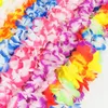 Decorazione per feste Ghirlanda di fiori artificiali hawaiani Collana di ghirlande di leis Hawaii Beach Luau Summer Tropical Wedding Decortion