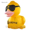 Coole riesige gelbe aufblasbare Enten-Ballon-Cartoon-Tier-Maskottchen-Modell-Luft-Explosions-Gummieten-Replik für Veranstaltung