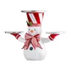 Décorations de Noël Bonhomme de neige Titulaire de friandises Fête Cupcake Dessert Dîner Ornement Serveur Cadeau Noël 220914