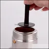 Kaffescoops 2 i 1 kaffesked 10g Standard Mätning av dualanvändningsbönor Scoop Powder Press Hine Accessories Kitchen Tools Drop Deliver Dh7xl