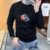 Herrtröja hoodies plysch förtjockad rund nacke man pullover 3d hatt lång ärm t-shirt topp höst vinter ny stil mode trend man kläder m-5xl