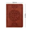 Anteckningar Portable Vintage Pattern Leather Notebook Diary Notepad Stationery Present Traveler Journal 220914