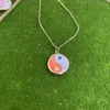 Chains Starella Copper Gold Plated Link Chain Enamel Ying Yang Pendant Necklace Women Fashion Jewelry Wholesale Joyeria Fina Para Mujer