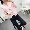 Vestes pour femmes automne blanc noir blouson aviateur femmes et manteaux pour femmes vêtements dames Cardigan court