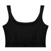 Women's Tanks Womens Casual U Neck Sleeveless Crop Top Clubwear Solid Color Tank Tops Stylish Vest Women Underwear