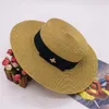 작은 꿀벌 디자이너 모자 모자 여성 와이드 브림 럭셔리 모자 여름 해변 모자 조정 가능한 모자 새로운 패션 잔디 모자 최고 고품질
