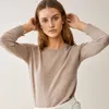 Adishree femme tricots t-shirts femme hiver 100% pulls en cachemire et pulls tricotés auntmun haute qualité chaud femme col rond haut noir 220915