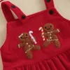 衣料品セットシティエット秋のクリスマス幼児の女の子ストライププリント長袖ロンパー刺繍ビブドレス服Xmasセット220915