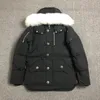 Hommes Q Fur Down Vesigner créateur en manteau rembourré à capuche d'hiver parkas à glissière POCES