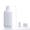 Klassieke witte porseleinen glazen druppelflesje voor etherische olie 5 ml-100 ml