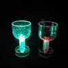 50 ml LED -blinkande färgförändring Vattenglasögon Aktiverad Ljus upp öl Whisky Drinkware Cup Smooth Design Drink Glass Cocktail Party Novelty