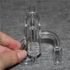 Rökning Diamond Knot Loop Quartz Bangers 10mm 14mm 18mm Manlig kvinna 45 90 Quartz Banger Nails For Glass Bongs Dab Rigs Ash Catcher