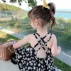 Kinderen meisjes zomerjurk kinderen chiffon kleine maisy meisje jurk bloemen sling prinses jurk kinderkleding kinderkleding