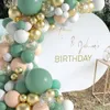 117 Teile/satz Ballon Girlande Bogen Kit Hochzeit Geburtstag Party Dekorationen Retro Bean Green Avocado Latex Ballons Set Geschlecht offenbaren Taufe Baby Dusche Versorgung CL1149