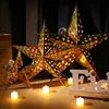 Decorações de Natal Eid Mubarak Hollow Out Star pendurado Ramadan Decor for Home Islã Partido Muçulmano Al Adha Kareem 220914