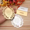 Party Decoration Personalized Acrylic Mirror Table 12cm High Stand For Wedding Bride Gifts House Moving Ornament 10pcs/Lot