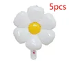 Party Decoration 2Pcs White Daisy Flower Balloon Foil Cute Sunflower Balloons Cream Baby Shower Birthday Wedding Po Props