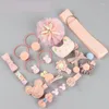 Hair Accessories 18pcs Baby Girl Headband For Children's Turban Darling Bows Kids Headwear Elastic Bands Clips Hairpins Set