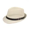 Berets prosty stylowy czysty kolor fajny fedora akcesoria słoneczna kapelusz regulowany do połowów