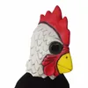 M￡scaras de festa White LaTex Rooster Adultos M￡scara de frango louco M￡scara Halloween Scary engra￧ado m￡scara de cosplay m￡scara de festa 220915